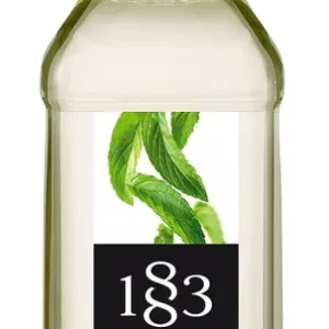 1883 MAISON ROUTIN Peppermint Syrup for Drinks 1L Plastic Bottle — French-made, Barista-Grade Mint