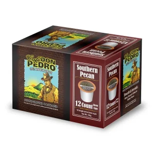 Cafe Don Pedro Southern Pecan Low Acid Coffee Pods – 72‑Count Keurig‑Compatible, 100% Arabica, Smooth Medium Roast