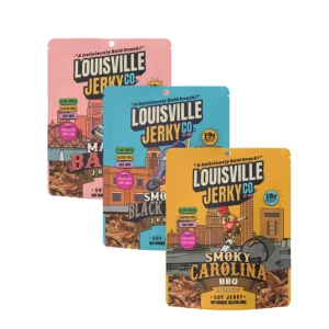 Louisville Vegan Jerky Best Sellers 3-Pack Vegan Jerky Variety Pack, 3 oz Bags — Handcrafted, High-Protein
