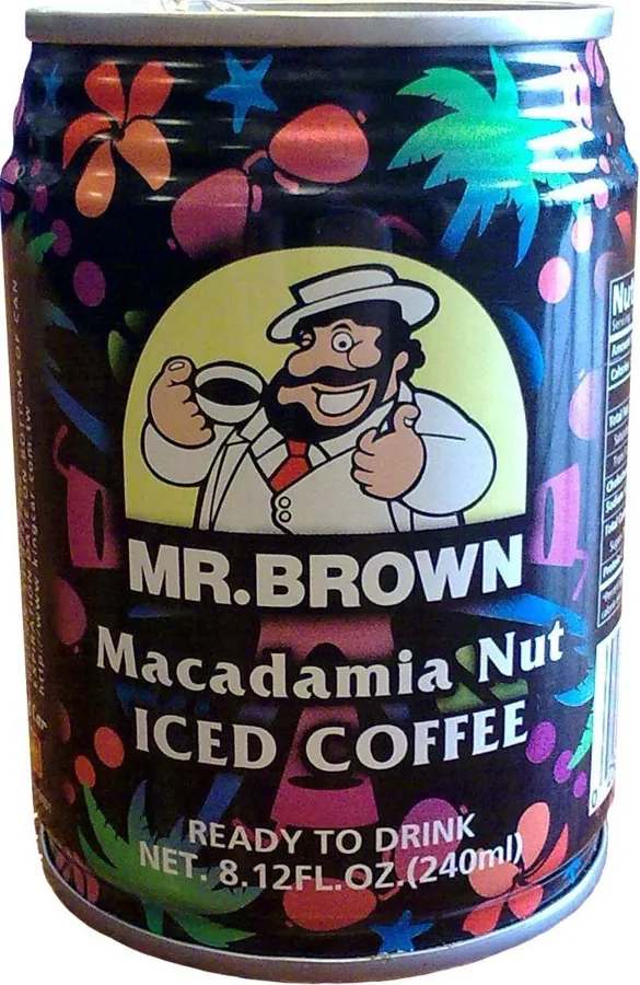 Mr. Brown Macadamia Iced Coffee 24-Pack 8.12 oz Cans — Ready-to-Drink, Creamy Nutty Flavor