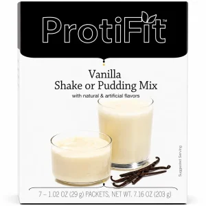 ProtiFit High Protein Pudding & Shake Mix Vanilla — 15g Protein, Low-Calorie 7-Serve