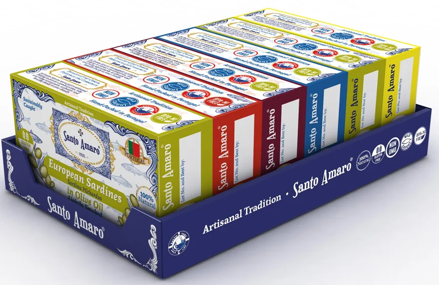Santo Amaro European Wild Sardines Variety Pack (6 x 120g) — Hand‑Packed in Portugal, Olive Oil & Lemon & Piri Piri