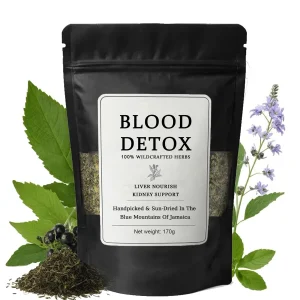 SIRDIKA Blood Detox Herbal Tea Loose Leaf 170g — Jamaican blend with cinnamon & burdock, caffeine-free daily sipping