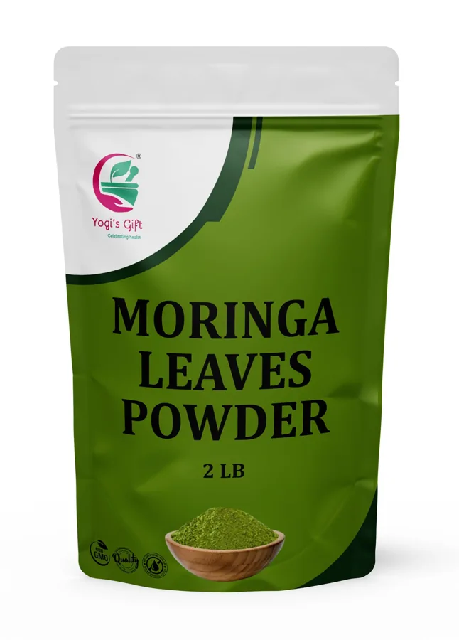 YOGI’S GIFT Moringa Powder 2 lb — Finely Milled Supergreen for Smoothies & Tea, Resealable Bag