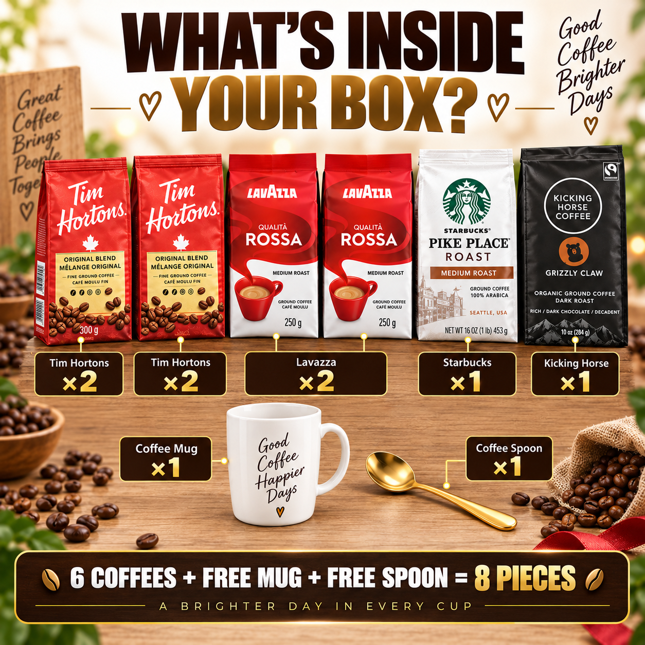 8-Piece Coffee Lovers Box