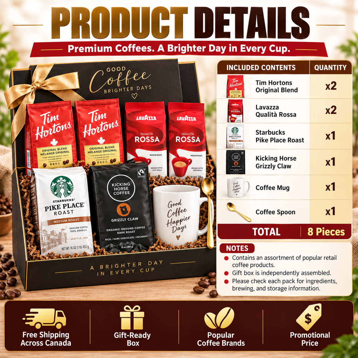 8-Piece Coffee Lovers Box